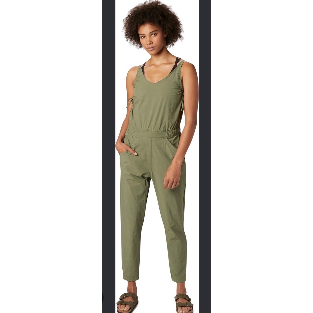 Mountain Hardwear Dynama/2 Jumpsuit Olive Green Ripstop Hiking Jumpsuit 6/28